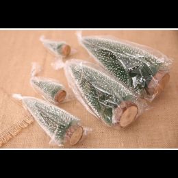 Mini Christmas Tree Ornament Small Artificial Pine Sisal Snow Landscape Xmas Trees Christmas Tabletop Decor Gifts Tree