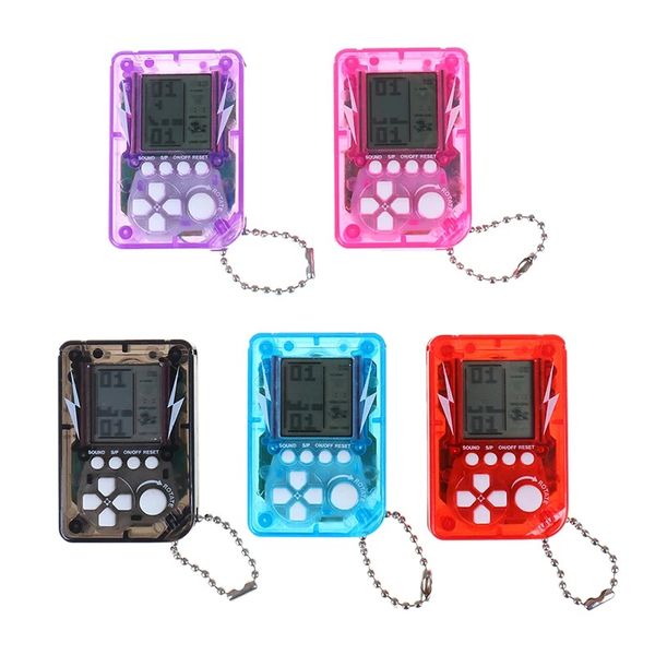 Mini clásica Game Machine Handheld Handheld Retro Nostalgic Mini Game Console con videojuego de llavero