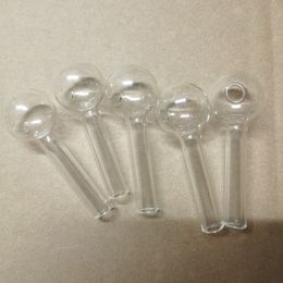 Mini helder glazen pijp 7CM 25mm bal olie nagel brandende jumbo pijp Pyrex glazen oliebrander rookbuis