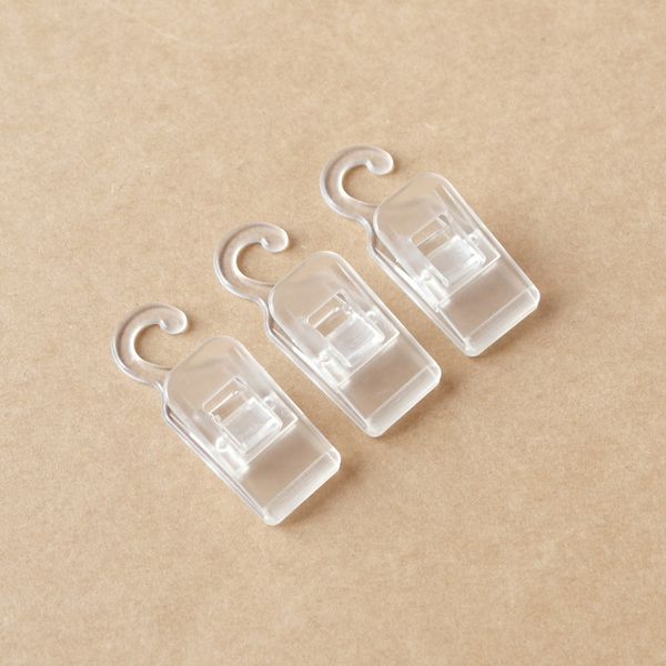 Mini ganchos de plástico transparente para ropa, Clip en forma de A, colección de cuerdas, Clips de luz, broche colgante de viaje familiar para lavandería