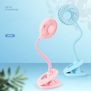 Mini Clip Fan Portable Cool Rechargeable Hand Fan Led Light Desktop Colorful Night Light Fans Party Favor Ventilador Ventilador Electrico