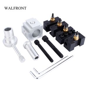 Freeshipping Mini CNC Lathe Tool Holder Quick Change Tool Post Cutter Holder Screw Kit Set Boring Bar Turning Facing Holder Wrench