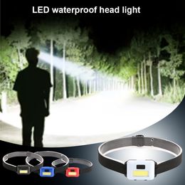 Mini COB LED Camping Licht Koplamp Waterdicht 3 Modes Outdoor Fietsen Koplamp Vissen Zaklamp Hoofdlamp Toerisme Apparatuur