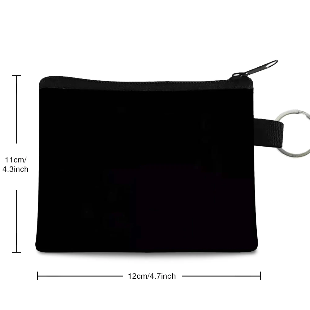 미니 코인 지갑 내구성 지갑 카드 홀더 주최자 패키지 클러치 지퍼 파우치 두개골 인쇄 작은 얇은 여성 지갑