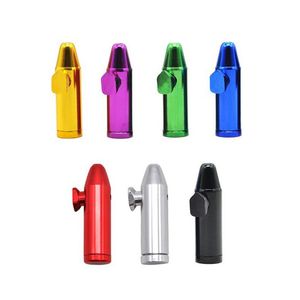 Mini Kleur Metalen Aluminium Legering Smedig Pijpen Bullet Type Snuff Fles Pijp Sigaret Accessoires