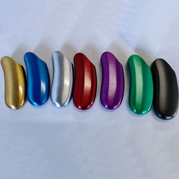 MINI Coloré Pois Bananes Style Fumer En Alliage De Métal J5 Briquet Cas Boîtier Shell Protection Manches Portable Innovant DIY Peau Sèche Herbe Tabac Porte-Cigarette