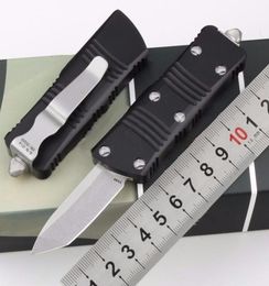 Mini Combat Dragon Dual Action Tanto D2 Stonewashed Automatic Auto Mes Pocket Survival Hunting Camping Kerstmis Gift Knives voor MAN1414150