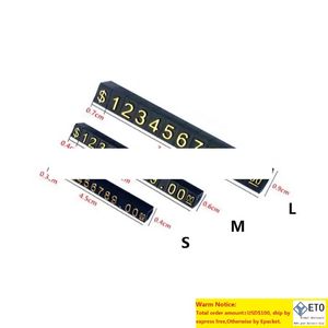 Mini gecombineerde prijskaartjes bureau tekenstandaard HK US dollar verstelbaar nummer prijzen tagblok sieraden prijs kubus