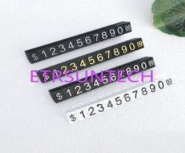 Mini combinée tags de bureau Signe de bureau hk dollar numéro de tarification réglable tagloc bijoux bijoux QW79676408414