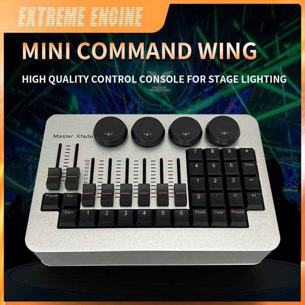 Mini consola controladora de luz de efecto de escenario Command Wing con bolso MA para Fiesta de DJ Disco boda haz de foco móvil punto de lavado