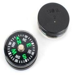 Mini-boussages bouton de 20 mm de diamètre mini boussole en plastique mini taille de bouton de boussole compasses de poche1472002