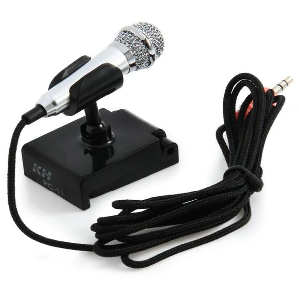 Mini microphone à condensateur karaoké enregistrement vocal ordinateur de téléphone portable chanter micro micro miniature pour téléphones intelligents ordinateurs portables2171334