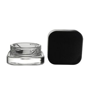 Mini Cosmetische container 5 ml DAB JAR vierkante kubus food grade plastic schroefdop met kindweerstand