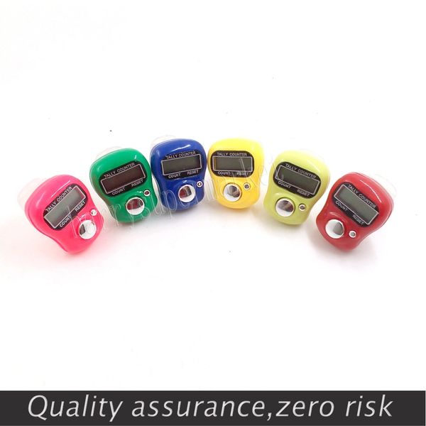 Mini compteur Compteur manuel numérique FingerRing Tally Counters 5-Digit Ring Digit LCD Electronic with battery 0-99999