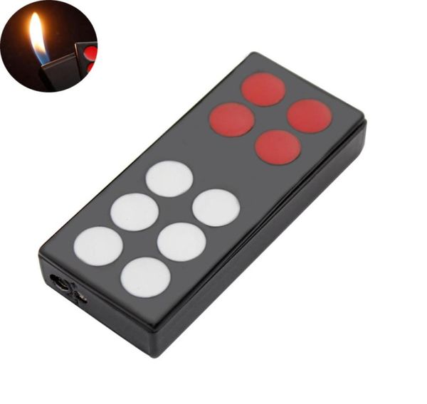 Mini Creative Light Light Rechargeable Butane Gas Mahjong en forme de lighters Nouveauté Cigarette Lighter Gift5952670