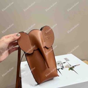 Mini Crossbody Tassen Dames Mobiele Telefoon Zak Dier Leuke Tas Dames Nieuwe Designer Schoudertas Lederen Olifant Portemonnee Zakken D2304283N