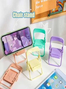 Mini schattige stoel vouwstandaard Telefoonbeugel draagbare stretchhouder tabletondersteuning voor mobiele iPhone -mobiele telefoonaccessoires Desk Di5082294