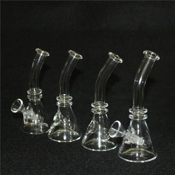 Mini Dab Rig Coloré Bongs En Verre Épais Narguilés Inline Perc Conduites D'eau 14mm Joint Oil Rigs Petit Bong Avec Bol En Verre D'herbe De 10mm