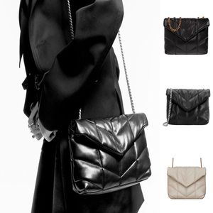 Mini Designer Tote Crossbody Handtas Yesbag Gemaakt van Zachte Italiaanse Schapenvacht Gestreepte Gewatteerde Voorklepzak Schoudertassen Onderarmtas A412