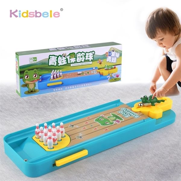 Mini escritorio divertido interior parentchild mesa interactiva juego de deportes juguete bolos regalo eonal para niños 220621