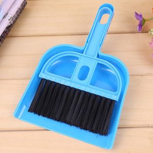 Mini brosse de nettoyage de balayage de bureau ensemble de deux pièces brosse de clavier petit balai pelle à poussière-ensemble pour la maison école bureau propre-brosse