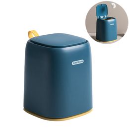 Mini Desktop Tafel Trash Can Bin Bin Dressoir Badkamer Slaapkamer Kantoor Keuken Afvalpapier Mand Umbage Ashcan JY1201