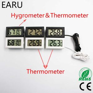 Mini Digital LCD Auto Auto Pet Thermometer Vochttemperatuur Meter Sensorgeter Thermostaat Hygrometer Pyrometer Thermograaf