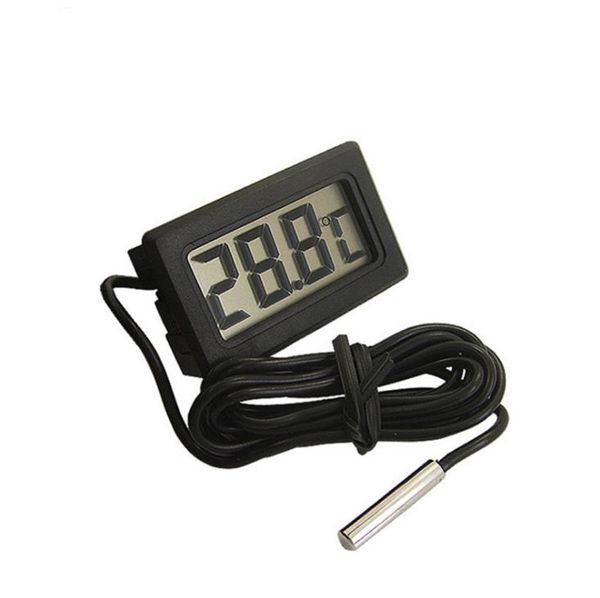 Mini Digital LCD Sonde Aquarium Réfrigérateur Congélateur Thermomètre Thermographe Température Mètre pour Réfrigérateur -50 ~ 110 Degré FY-10 SN2488