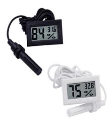 Mini Digitale LCD Thermometer Hygrometer Temperatuur-vochtigheidsmeter Thermometersonde wit en Zwart op voorraad SN24768892047