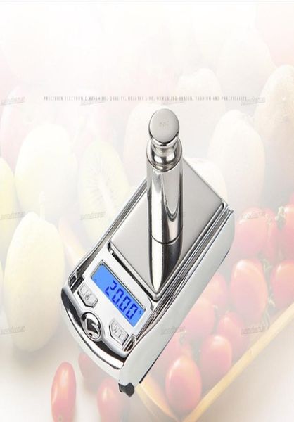 Mini Digital Scales for Gold Jewelry Diamond Weight Balance Car Key Designer haute précision LCD Affichage Pocket Scale Kitchen Tools7096055