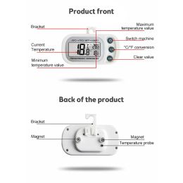 MINI Digital Thermomètre Hygromètre LCD CHAMPS MULTIFUSE CHAMBRAL CHED Rangement Cold Refrigérateur Thermo-Hygromètre Maison avec crochet