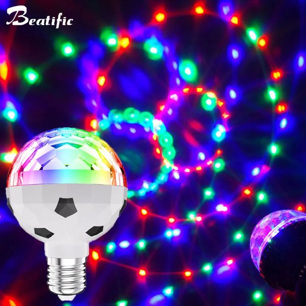 Mini disco ball karaoké lumières Nightclub Party Magic Disco Lamp LED Mirror Ball Light Music for Club Stage Dance Show 110V 220V