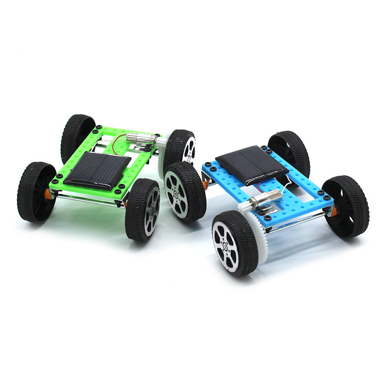 Mini DIY Science Solar Toys Car Kids Education Toy Solar Power Energy Racing Cars Experimental Set of Popular Children Gift 93