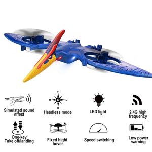 Mini Drone dinosaure télécommande avion 2.4G radiocommande hélicoptère ptérosaure Drone RC avion jouet volant pour enfants