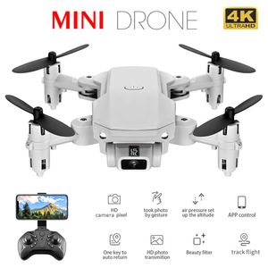 Mini Drone con Fotocamera HD Grandangolare 0.3MP/5.0MP/4K LS-MIN 4K RC Drone Modalità Senza Testa Quadcopter Altezza Mantieni Drone Fotocamera per Bambini