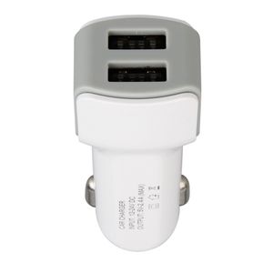 Mini cargadores de coche USB duales 2.4A Max 5V 2 puertos Adaptador de corriente para teléfono móvil Cargador de carga rápida para Samsung S8 S9 Plus Xiaomi Huawei Redmi