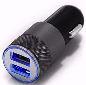 Mini Dual USB Car Lighter Socket Charger Twin Port 12V Universal in Adapter Plug Carregador Cargador Kwaliteit Mode D1