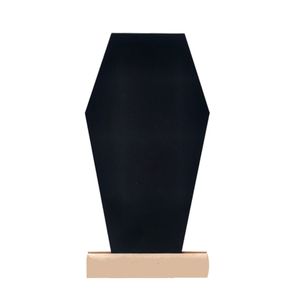 Mini Duel-Sided Chalkboard 3 '' x 5.8 '' Verticaal staantafel Teken houten stand kamer bureau ornamenten voor buitenfeestje y3nc