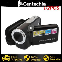 Mini DV 1/2PCS Caméra vidéo numérique Caméscope 16MP Enregistrement de vision nocturne 8X Zoom numérique Écran d'affichage LCD 2 pouces Mini DV portable 231208