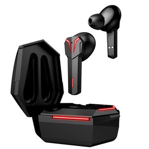 Mini auriculares Auriculares inalámbricos Bluetooth Fútbol Juegos Auriculares intrauditivos Control táctil Cancelación de ruido Juego Música Modo dual Cuffie Estuche de carga con luz