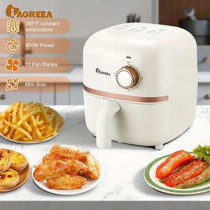 Mini freidora de aire eléctrica con utensilios de cocina para horno de 50,72 oz/1,65 qt, cesta antiadherente y apta para lavavajillas, guía de recetas + función de apagado automático, electrodomésticos de cocina