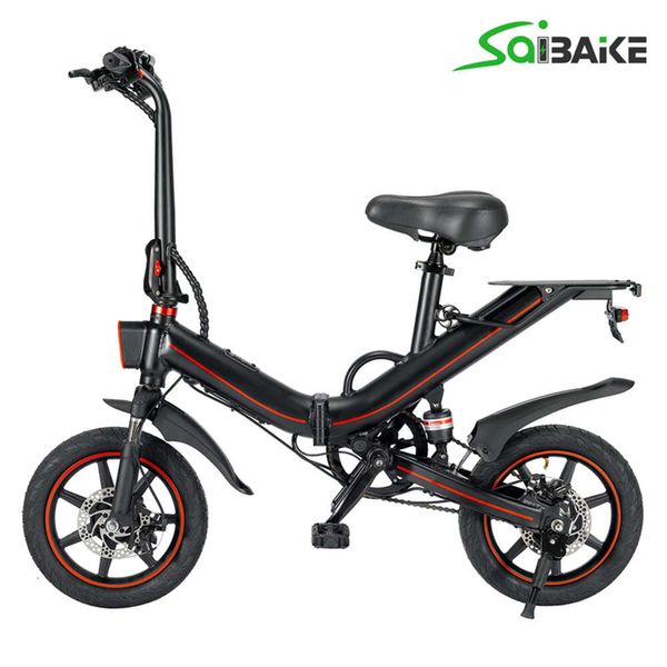 Mini vélo électrique pliant 400W 14 pouces 48V 10Ah 70KM d'autonomie vélo de ville vélo électrique Ebike cadre moto electrica aduto