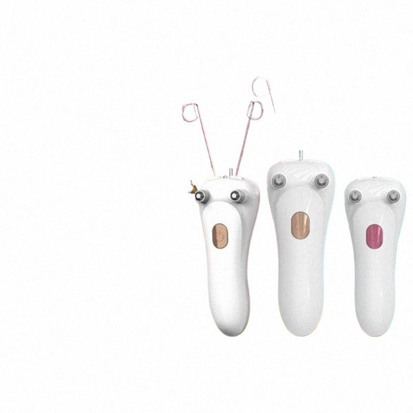 Mini épilation électrique du corps du visage USB Cott fil épilateur rasoir tondeuse dispositifs pour femmes cou lèvre menton bras jambe 08Nw #