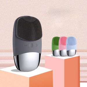 Mini Elektrische Gezichtsreinigingsborstel Siliconen Sonic Face Cleaner Skin Massager Diepe Pore Reinigingsgezicht Reinigingsborstel