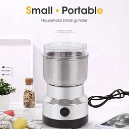 MINI ELECTRIC GRINDER MOWNET 300ml Ultrafine Baby Aliments Pulverizer Coffee Grinder Spice Pepper Grinder Grain Mill 24 lames 240411