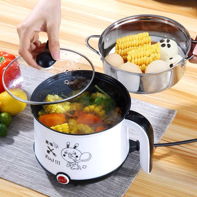 Mini cuiseur à riz électrique 1,8 l, Machine de cuisson antiadhésive, simple/Double couche, Portable multifonction CF44