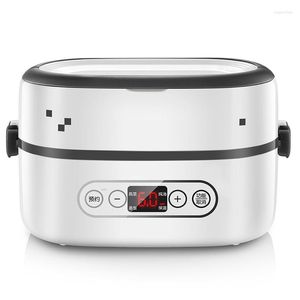 Mini Elektrische Rijstkoker Intelligente Automatische Voedsel Warmer Container Draagbare Doos Warmte Behoud Lunch