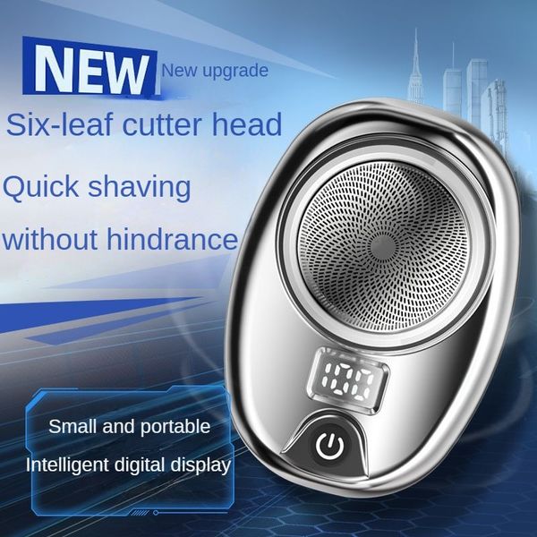 Mini afeitadora eléctrica portátil para el hogar, afeitadora para hombres, cuchillo de barba digital para lavado de viaje