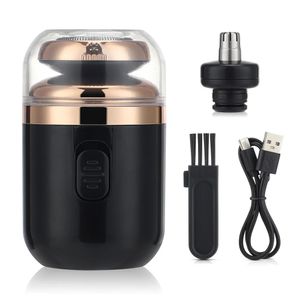 Mini rasoir de voyage électrique pour hommes de poche rasoir électronique lavable pour hommes rasants rechargeables