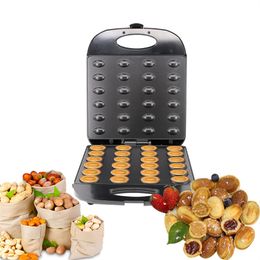 Mini Electric Walnut Cake Maker Automatische Noot Wafelbrood Machine Sandwich IJzeren Toostel Bakken Breakfast Pan Oven